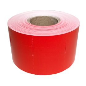 Polccímke 38x55mm Hőpapír Kartoncímke PIROS 1000db/tek.