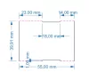 Polccímke 40x55mm Hőpapír Prémium Kartoncímke SÁRGA 600db/tek.