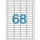 Victoria A4 Etikett, univerzális, 48,5x16,9 mm, 6800 etikett/csomag (LCV11365)