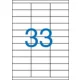 Victoria A4 Etikett, univerzális, 70x25,4 mm, 3300 etikett/csomag (LCV11379)