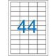 Victoria A4 Etikett, univerzális, 48,5x25,4 mm, 4400 etikett/csomag (LCV11366)