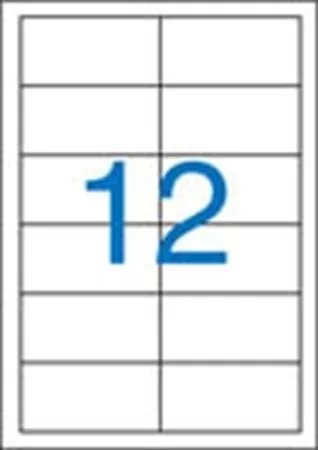 Victoria A4 Etikett, univerzális, 97x42,4 mm, 1200 etikett/csomag (LCV11389)