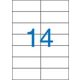 Victoria A4 Etikett, univerzális, 105x42,4 mm, 1400 etikett/csomag (LCV11372)