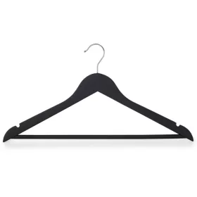 Umeraș din lemn cu crestături pentru fustă, negru (44 cm)