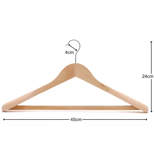 Umeraş modelat, cu umărul lărgit și bară antiderapantă, natur (45 cm)