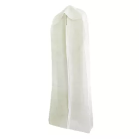   Hușă pentru rochii de mireasă,  albă ca zăpada, 180x70x22 cm burduf lateral si bază