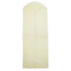 Hușă pentru rochii de mireasă/rochii de seară, albă ca zăpada, 180x70x22 cm burduf lateral si bază cu bordura neagra