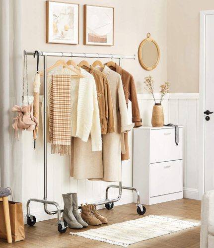 100cm stender dublu metalic profesional de umerașe pentru haine