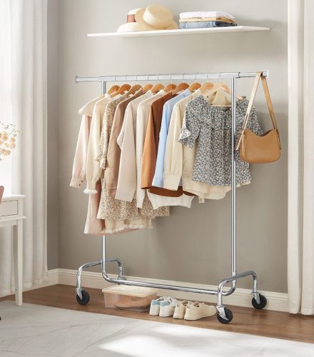 100cm stender dublu metalic profesional de umerașe pentru haine