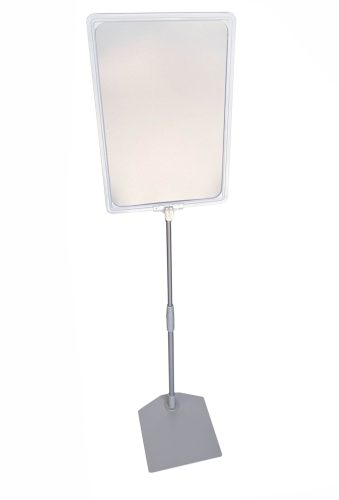 Stand reglabil telescopic, cu rama plastic, format A4, tija reglabila in inaltime: 30-60cm