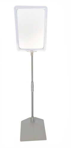 Stand reglabil telescopic, cu rama plastic, format A5 (148x210mm), tija reglabila in inaltime: 30-60cm