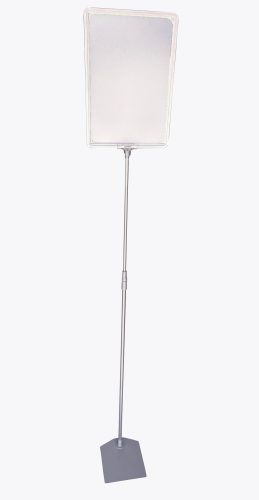 Stand reglabil telescopic, cu rama plastic, format A4, tija reglabila in inaltime: 84-150cm