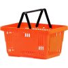 Cos de cumparaturi, 22 litri, portocaliu, din plastic, de mana