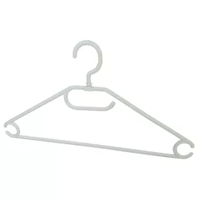 Umeraș de plastic cu crestături pentru fustă, alb, 40cm 