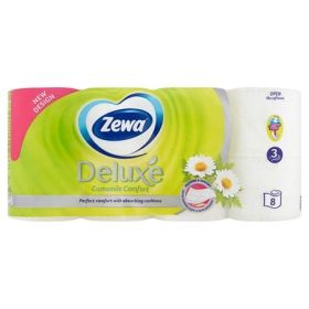   Toalettpapír, 3 rétegű, 8 tekercses, ZEWA "Deluxe, kamilla