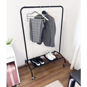   100cm stender metalic profesional de umerașe pentru haine, suport pantofi
